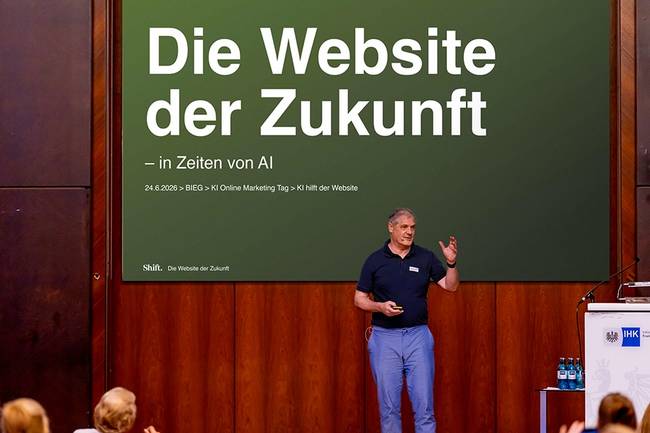 Tobias Kirchhofer präsentiert "Die Website der Zukunft"