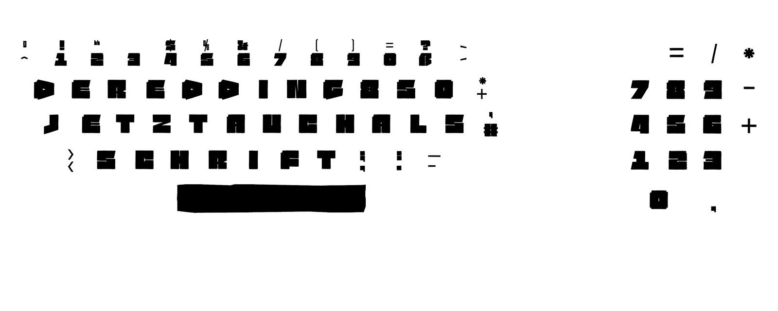 Buchstaben und Zahlen